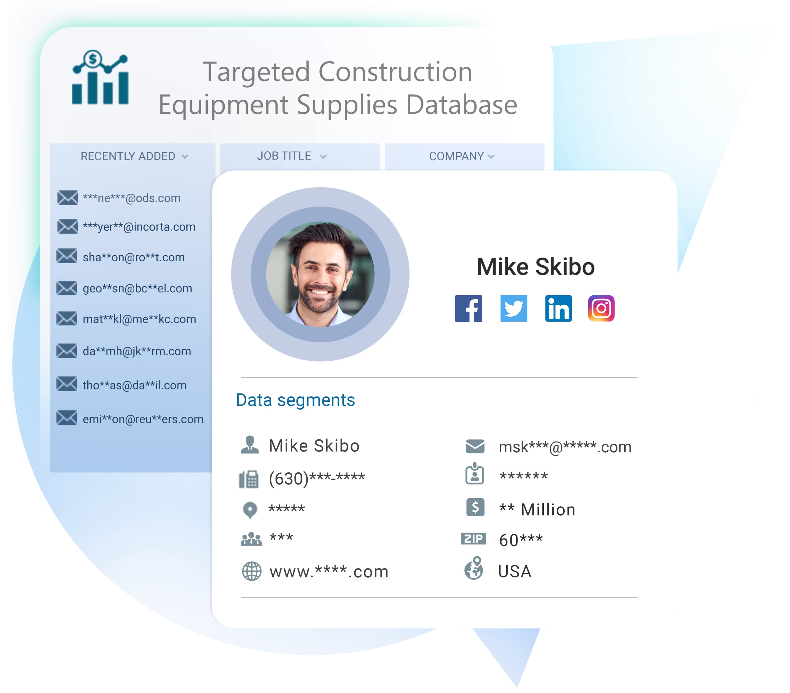 Construction Equipment Supplies Database