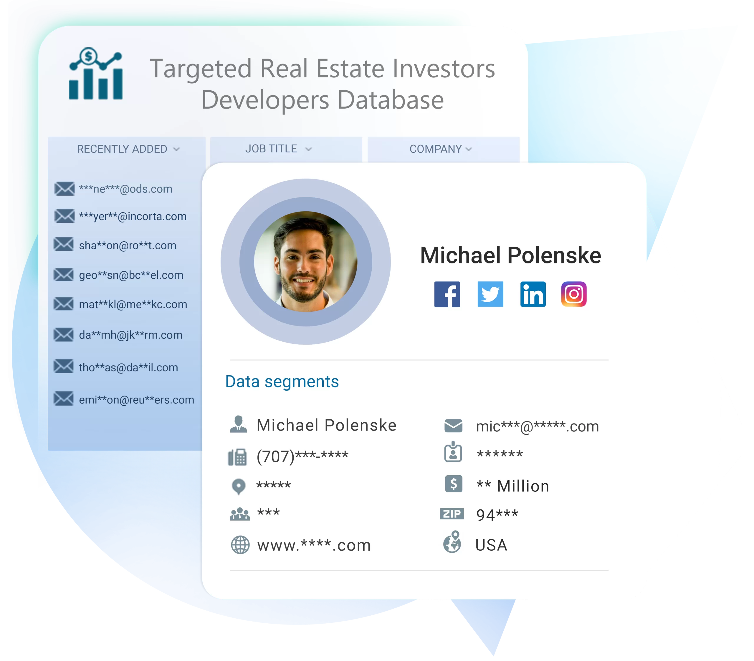 Real Estate Investors Developers Database