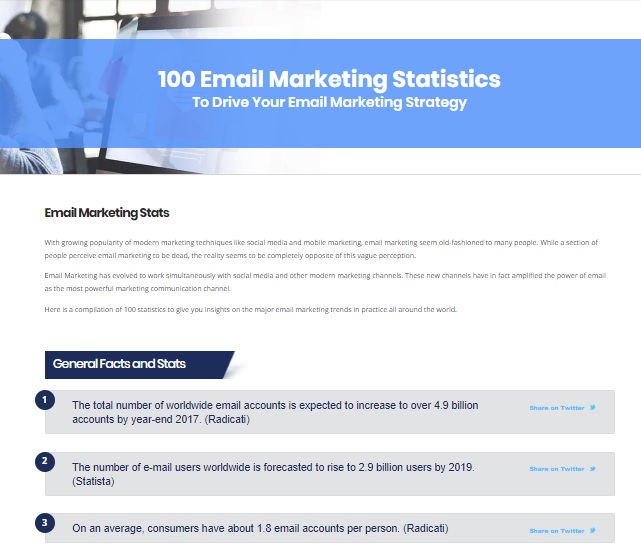 100 Email Marketing Statistics