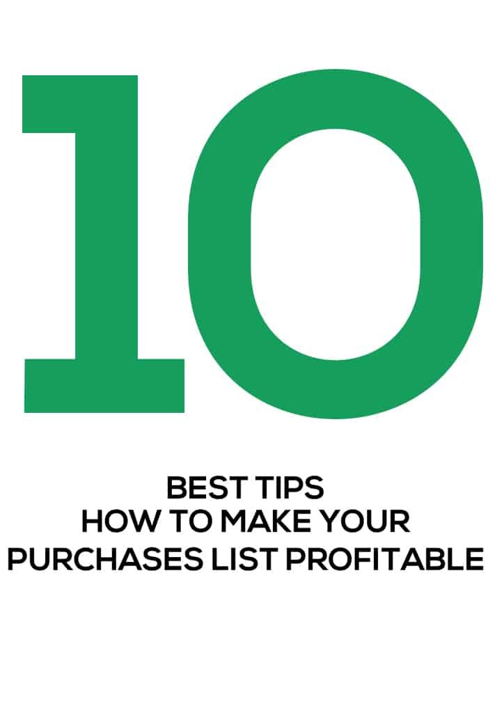 Tips How To Make Your Purchased List