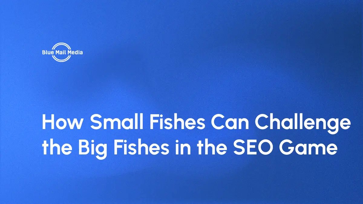 How Small Fishes Can Challenge the Big Fishes in the SEO Game