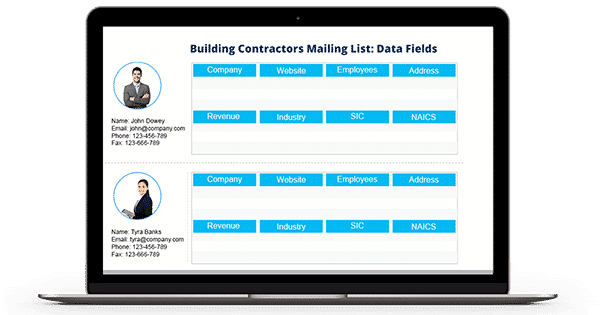 Building Contractors Mailing List