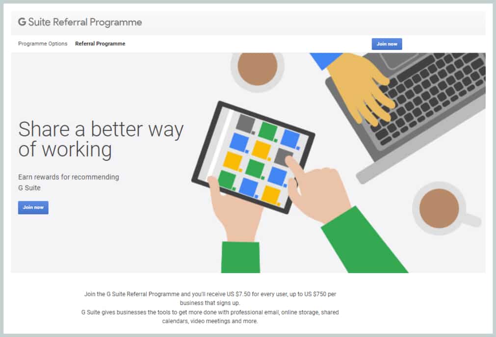 Google Suite Referral Program