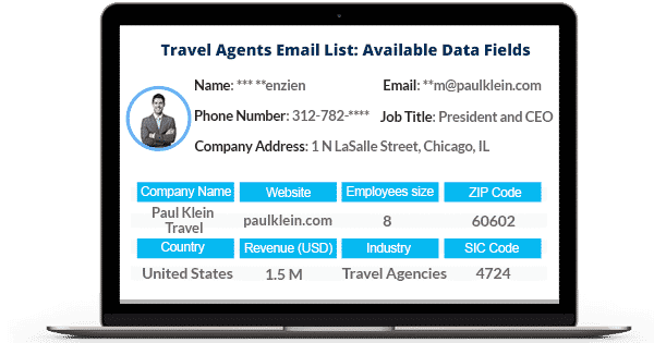 Travel Agents Email List