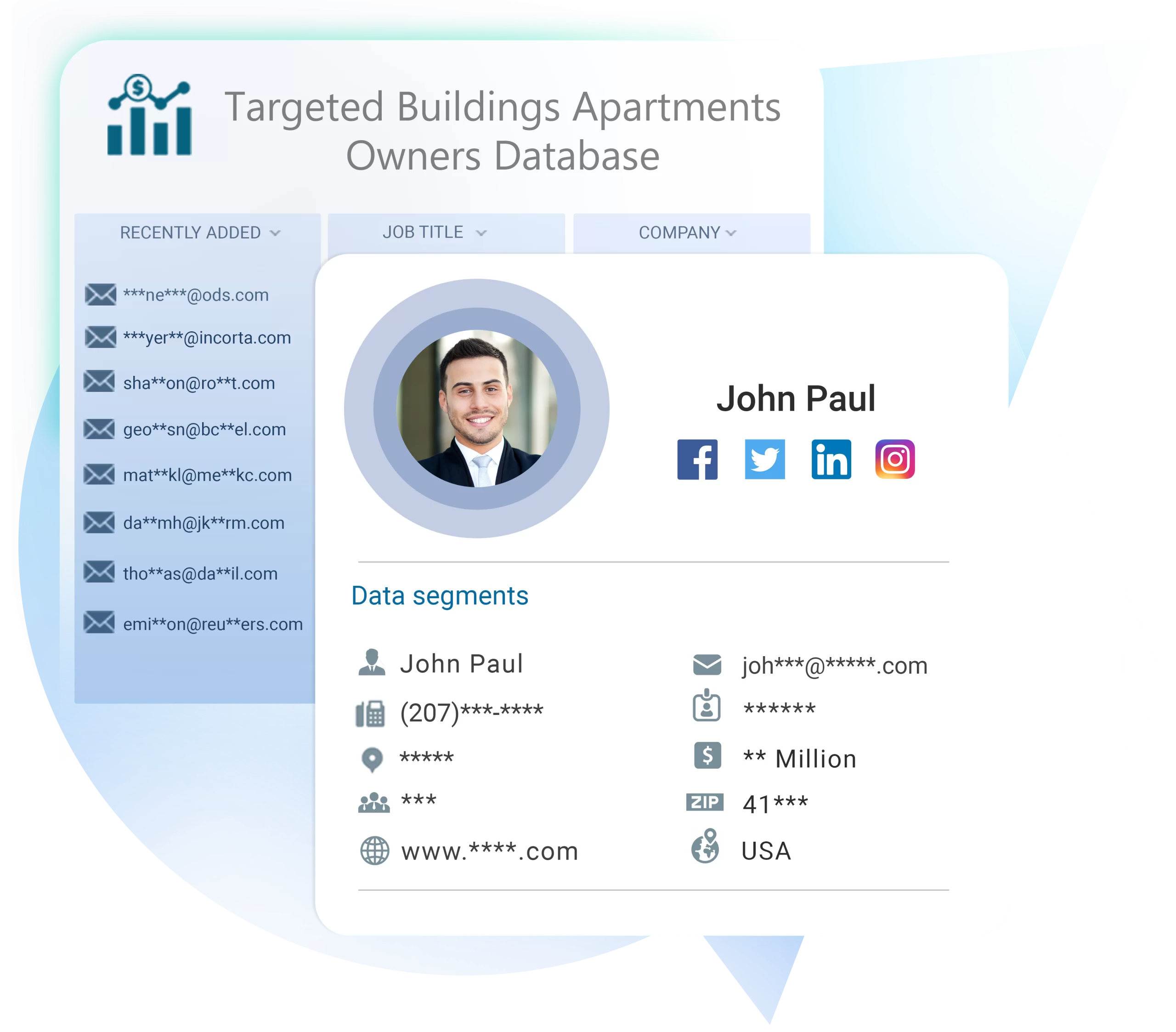 Buildings Apartments Owners Database