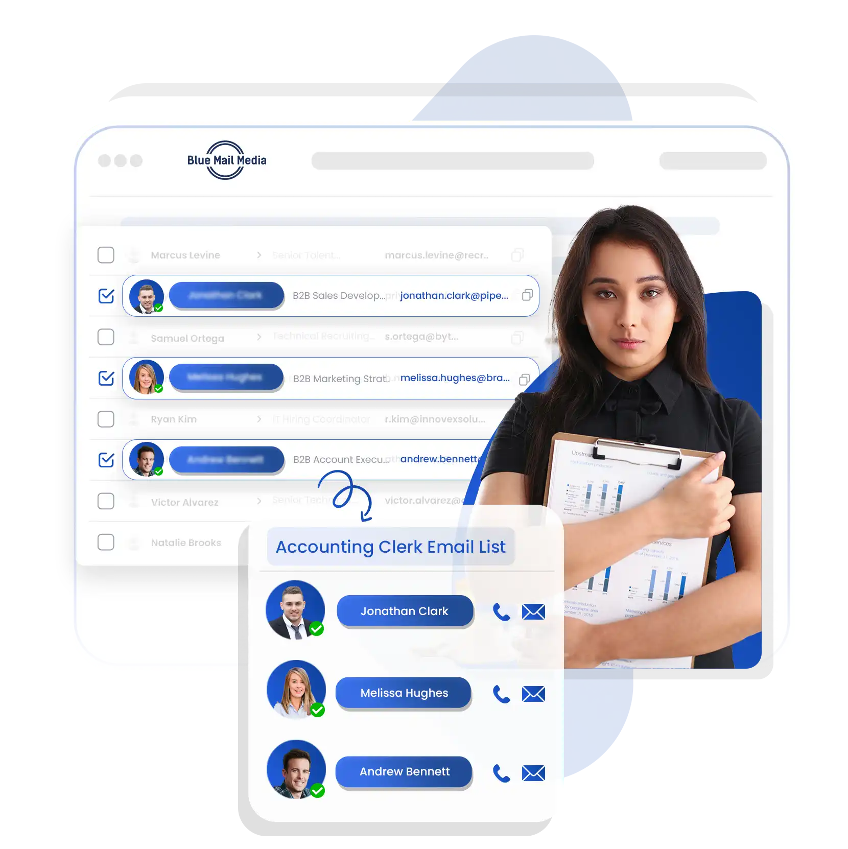 Accounting Clerk Email list