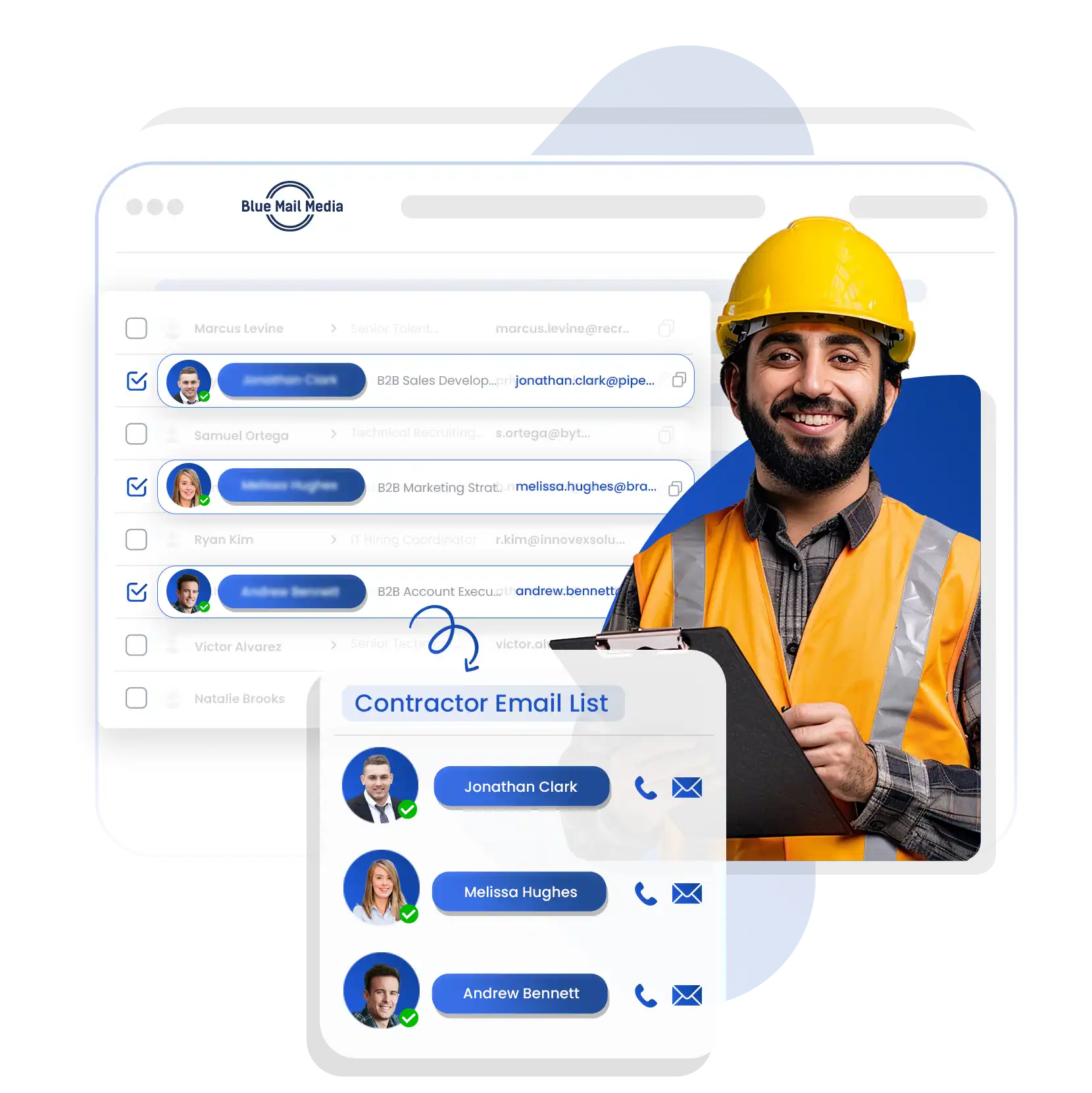 Contractor email list