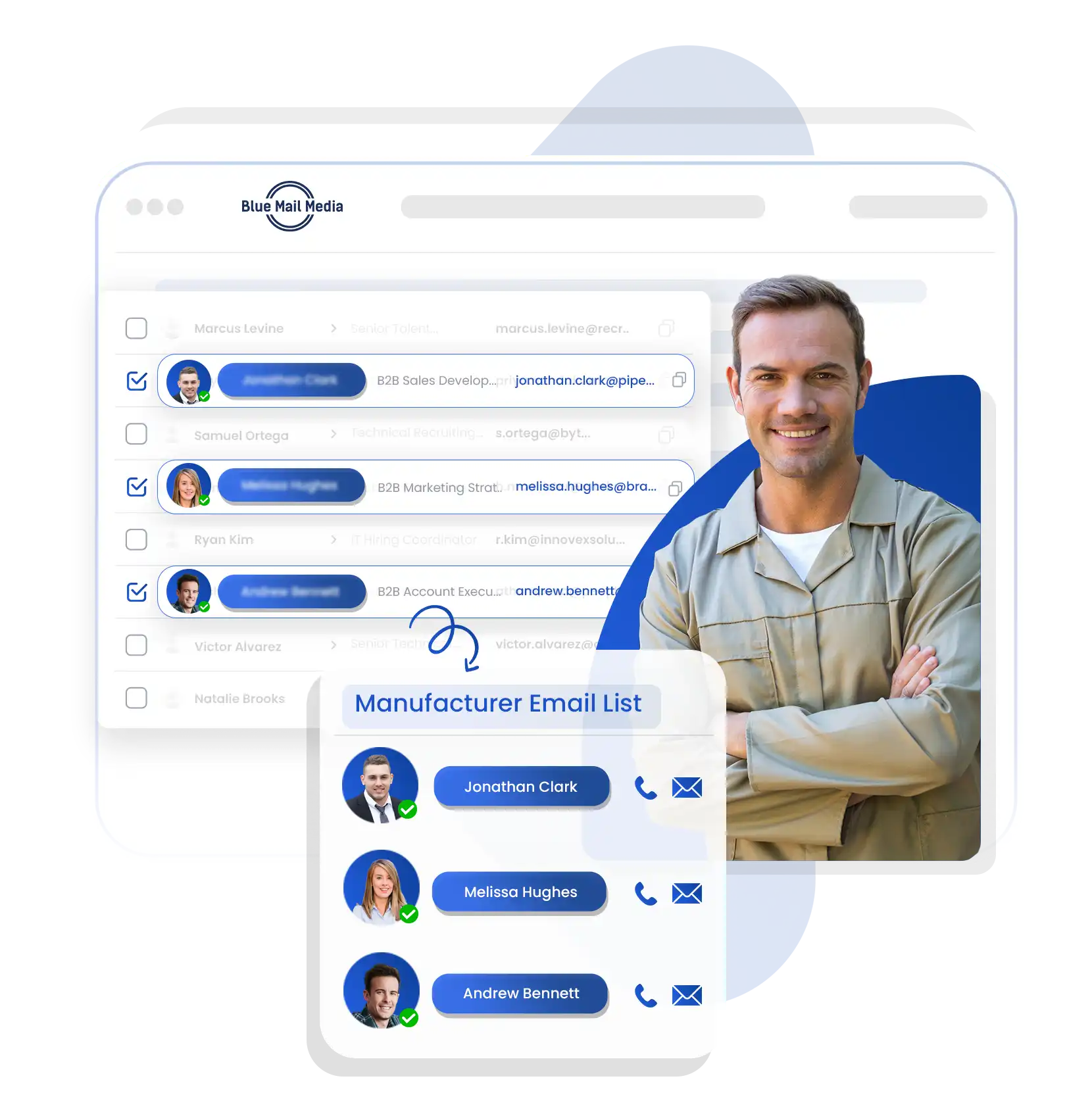 Manufacturer email list